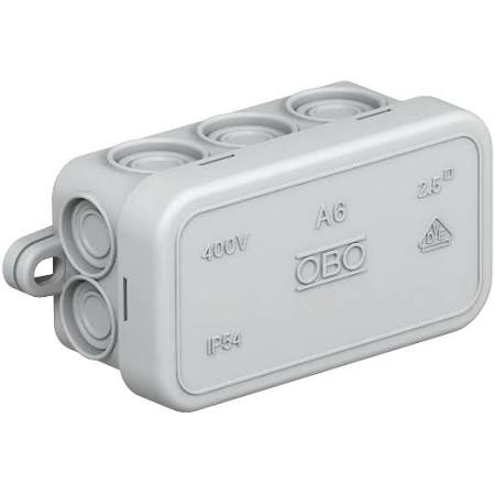 Obo kabeldoos 80x43x34, PE, lichtgrijs, RAL 7035