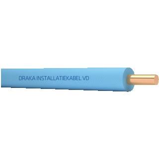 Draka HVD B2ca 70C 450/750V 2,5mm2 installatiedraad, massief, iso. copolymeer, aderkleur blauw, buitendiameter 3.3mm, doos 100meter