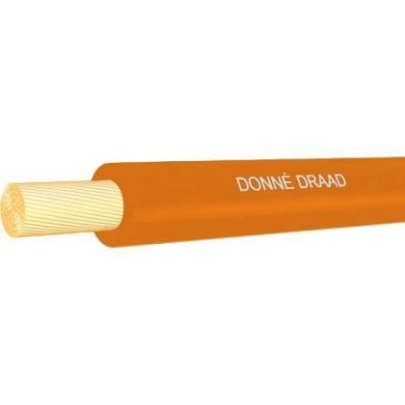 Draka VD Eca 1,5mm2 installatiedraad, klasse 1 = massief, isolatie PVC, aderkleur oranje, buitendiameter 2.7mm, doos 100meter