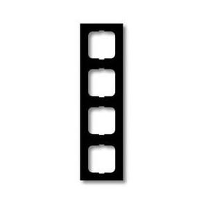 Busch-jaeger Future linear 4-voudig afdekraam, voor wandgoot, montage vert./hori., klem, glans antraciet RAL7021, kunststof, IP20