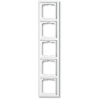 ABB, afdekraam hoekig, 5v f-studiowit, 1725-184K, 2CKA001754A4239