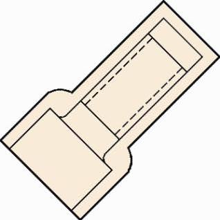klemko nylon geïsoleerde eindverbinder D=3mm binnenmaat