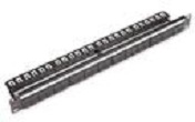 Nexans, patchpaneel twisted pair, LANmark geschikt voor 24x Snap-In Black
