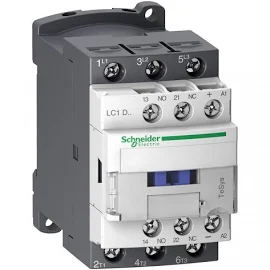 Magneetschakelaar 3P - AC3-32A, 15kW(400V) - Hulpcontact 1M+1V - Spoelspanning 24VDC - Schroefklem - Laag verbruik.