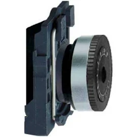 Schneider-Electric ZB5 kop voor potentiometer, kunststof, knop + voet voor asmaat 6 mm, exclusief potentiometer, frontring zwart