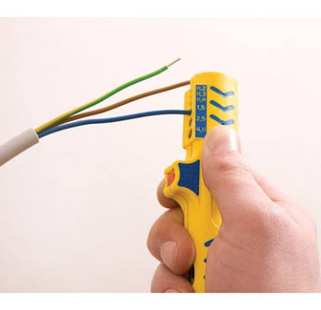 Jokari nr15 Super Stripper Secura kabel mes, voor het verwijderen van isolatie van kabels van 8 tot 13mm2