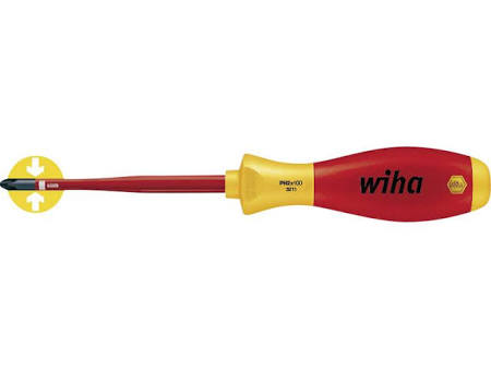 Wiha SoftFinish VDE slimFix Phillips-schroevendraaier. 3211 SF 1x80