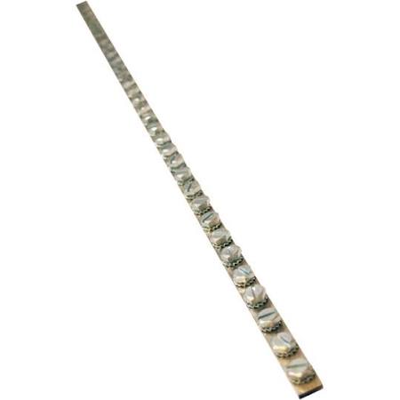 Jmv aardingsrail voor verdeler, messing, 40 aansluitingen, nom. (meet)stroom 125A, bxd 15x4mm