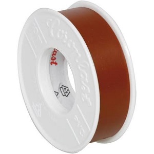 Coroplast isolatietape, breedte 15mm, lengte 10m, polyvinylchloride (pvc), geschikt voor hoogspanning, bruin