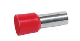 Cimco adereindhuls, 35mm2, hulslengte 16mm, geïsoleerd, koper, vertind, rood