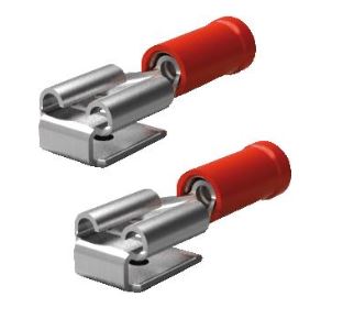 Tongmaat 6,3x0,8 mm, met nevenaansluiting