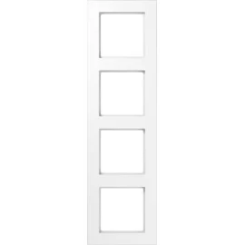 Jung 4-voudig afdekraam, voor wandgoot, montage vert./hori., glans kunststof, IP44, wit RAL9016
