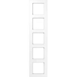 Jung 5-voudig afdekraam, voor wandgoot, montage vert./hori., glans kunststof, IP44, wit RAL9016