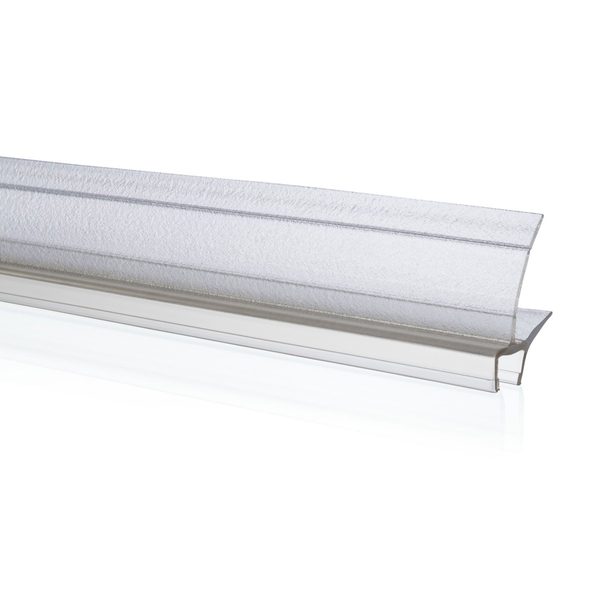 Huppe, Afvoerprofiel, recht, strip, 8mm dikte, 17 x 20 x 1000mm (BxHxL), kunststof
