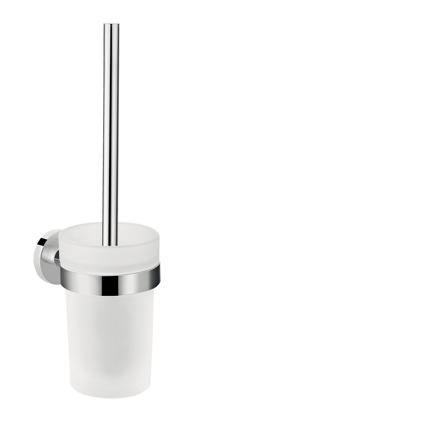 Hansgrohe Logis closetborstelgarnituur, wandmontage, verchroomd, ronde buis, met inzet, chroom