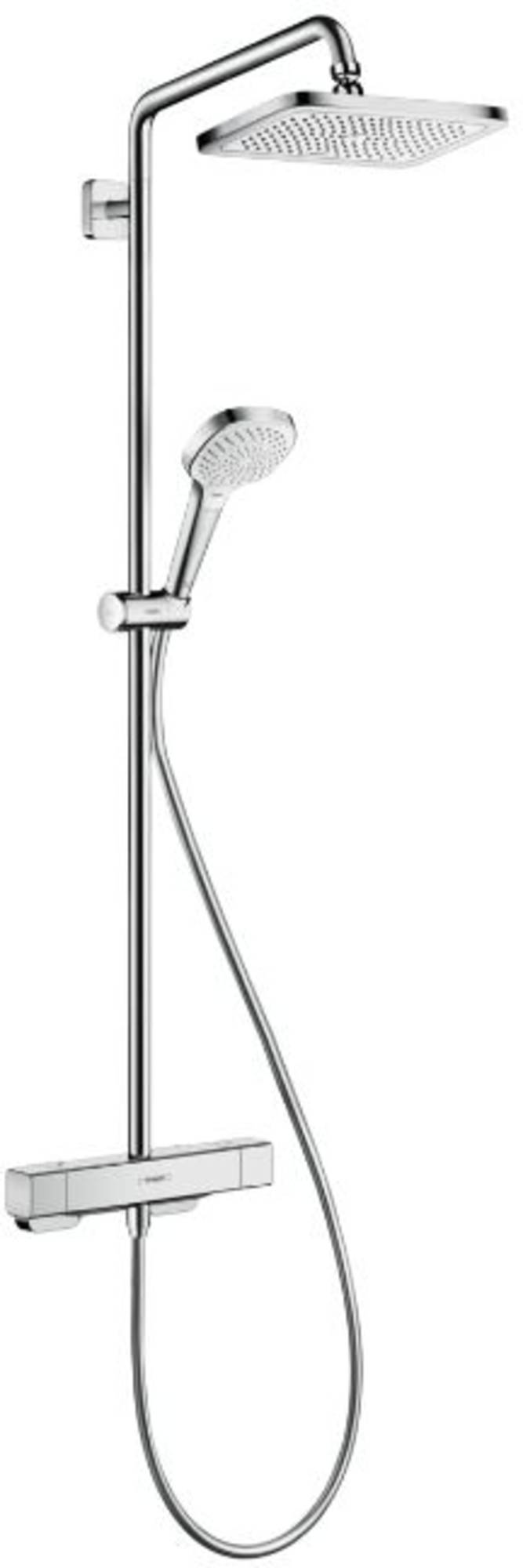 Hansgrohe Croma E, Douchecombinatie, 280mm hoofddouche, 340mm arm, 1jet, thermostaat, chroom