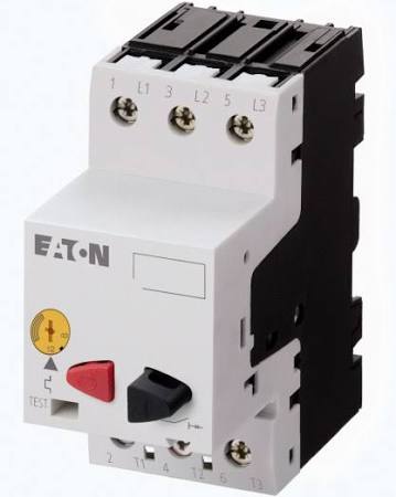 Eaton, Motorbeveiligingsschakelaar drukknop in kast, Instelbaar: 0,4-0,63A, elektronisch, 3P 50kA, schroefklem, IP65