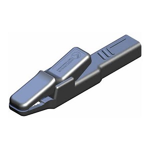 LENGTE 78,5 MM, GEHEEL GEïSOLEERD, ZWARE UITVOERING. AANSLUITING 4 MM BUS EN SCHROEF TOT 2,4 MM, ZWART