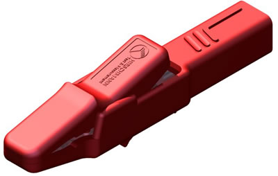 LENGTE 81 MM, GEHEEL GEïSOLEERD, AANSLUITING 4 MM-BUS, ROOD