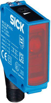 Sick fotocel, M12, sensor bereik 5m, metaal, PNP, antivalent