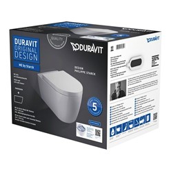 Duravit wandwc 54,5cm rimless Pack afmeting pack 560 x 400 x 430 mm wit