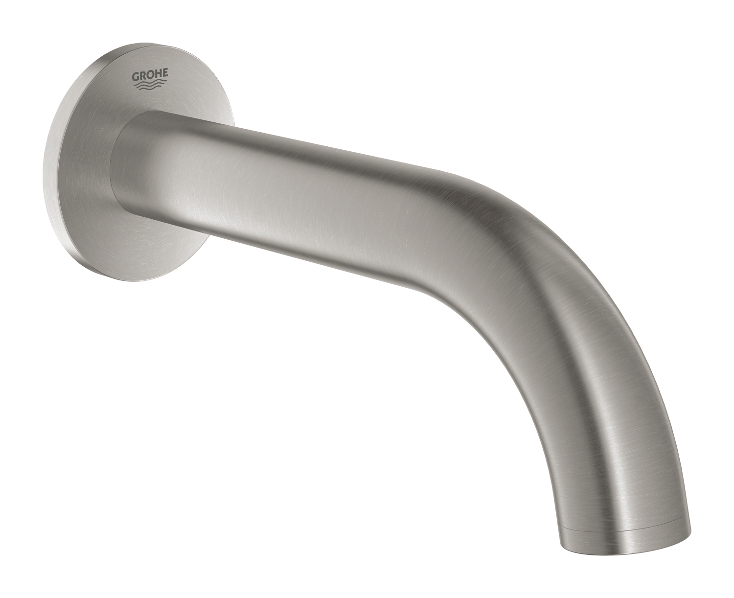 Grohe Atrio New, Buisuitloop sanitairkraan, wand, met mousseur, G1/2inch, 171mm voorsprong uitloop, vast, supersteel