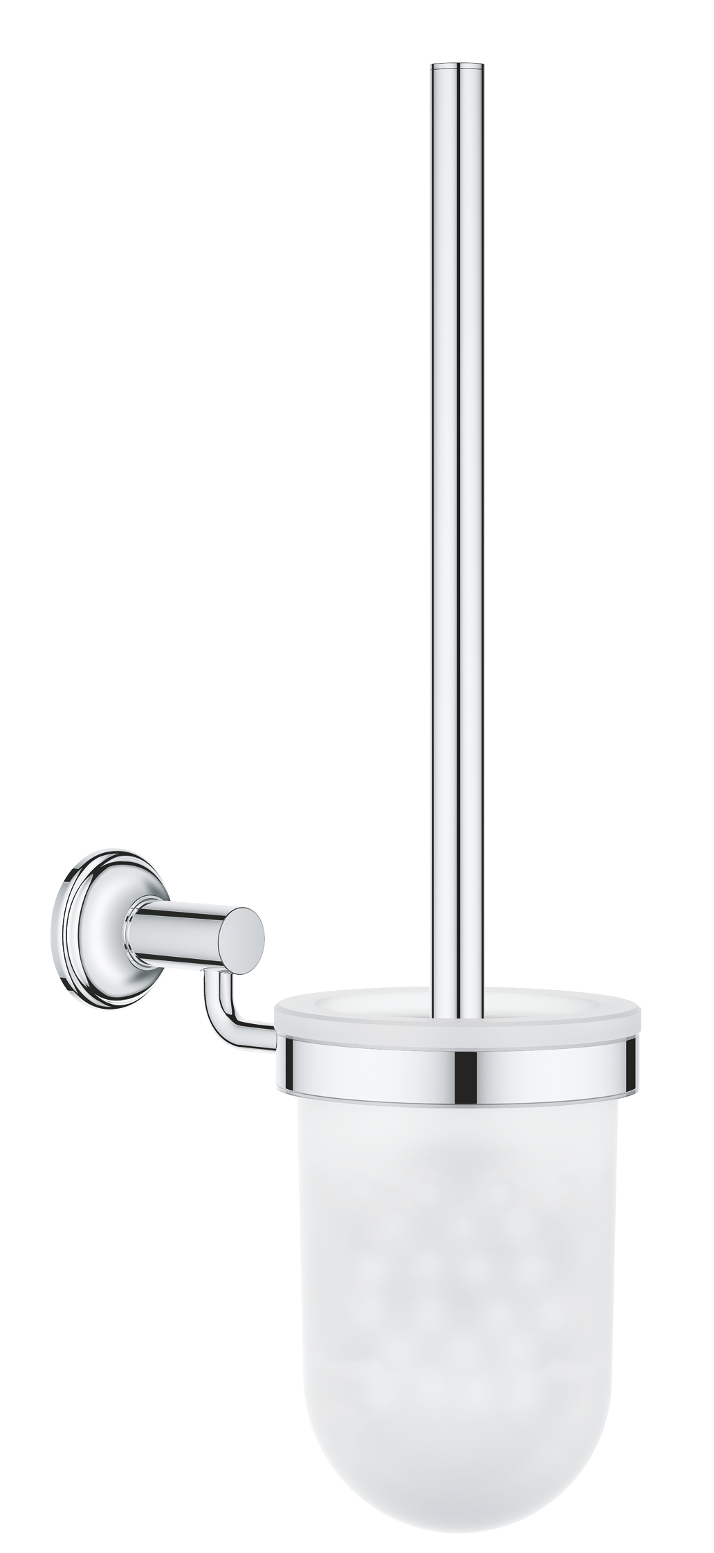 Grohe Essentials Authentic closetborstelgarnituur, wandmontage, verchroomd, met inzet, hxbxd 358x183mm, chroom