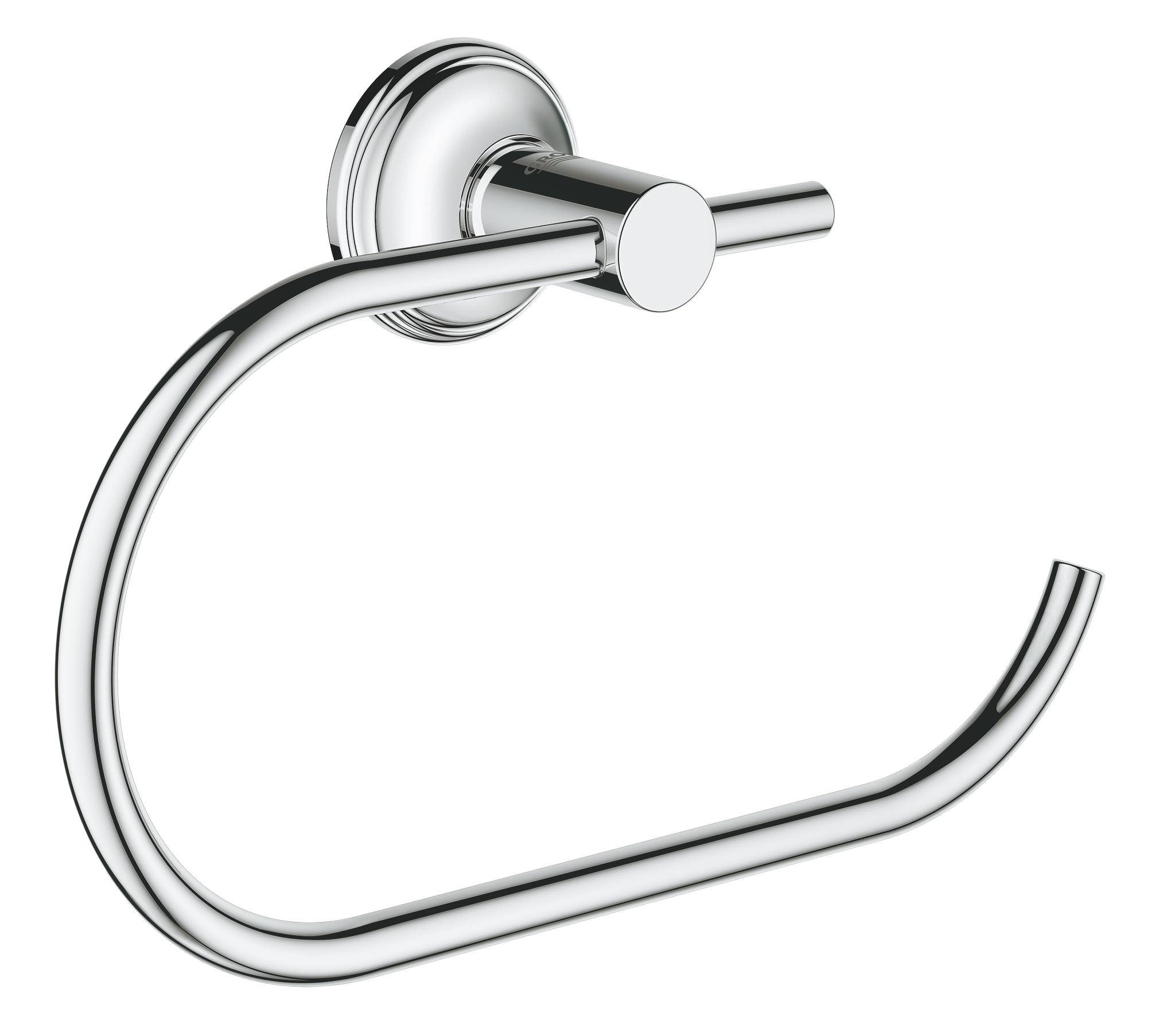 Grohe Essentials Authentic, Toiletrolhouder, rond, wand, 1-gats, metaal, chroom