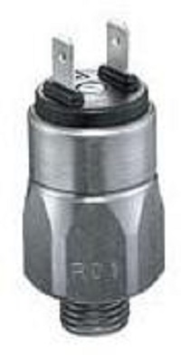 Suco drukschakelaar met fastonaansluiting, NC, 42V, 1-10 bar, membraan NBR, buitendraad G 1/8inch, overdrukveilig 300bar