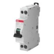 ABB SN201M, installatieautomaat, 1P+N, B-karakteristiek, 16A - IEC/EN 60898 10 kA/ IEC60947-2 10 kA - 1 module, breedte 17,5mm