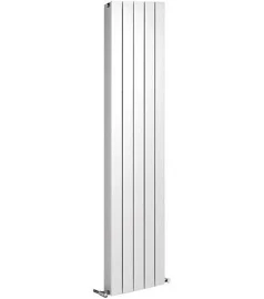 Thermrad Alustyle handdoekradiator, afgifte 907W, buis driehoekig, verticaal, aansluitingen 6, hxlxd 1833x240x95mm, wit