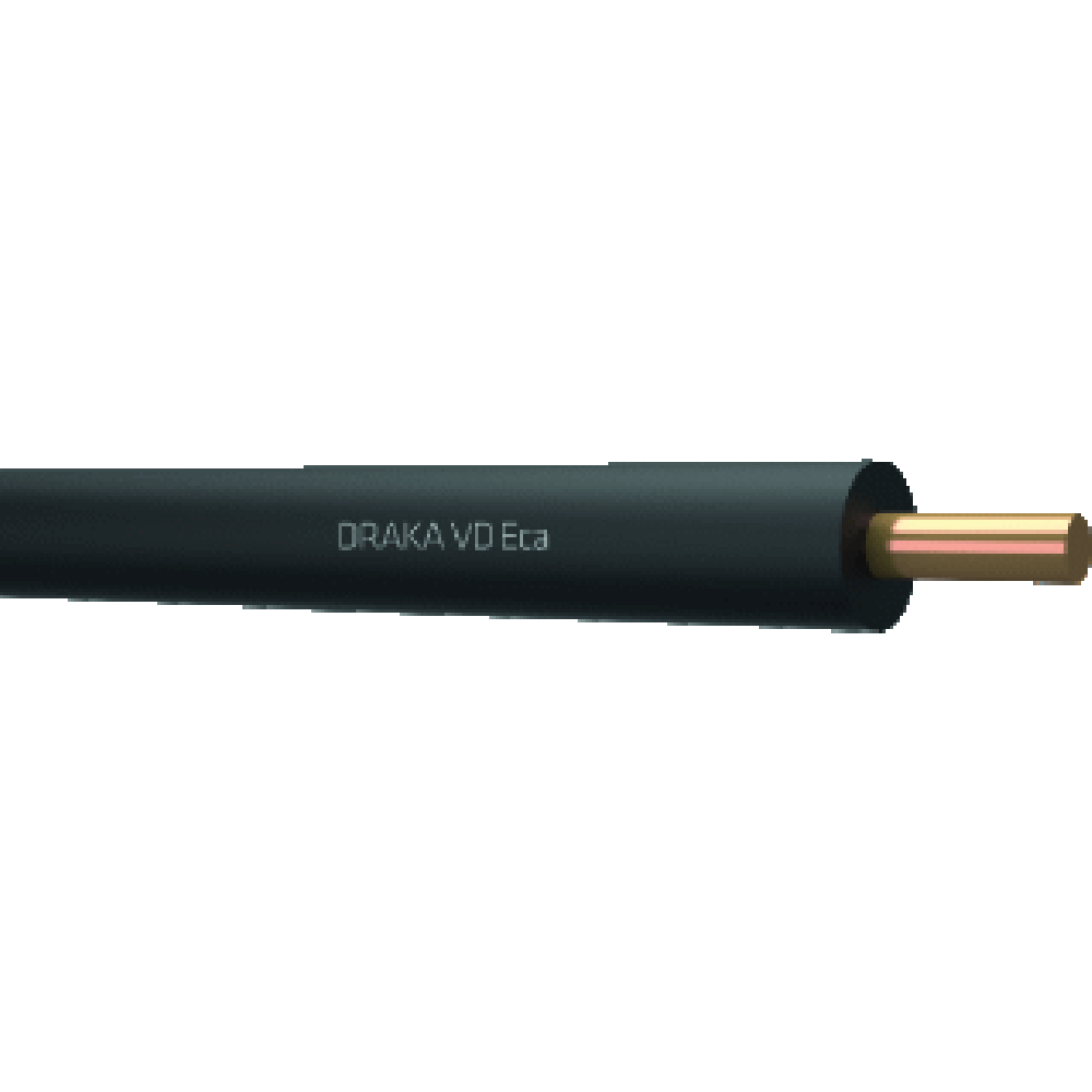 Draka Vinyldraad Eca 450/750V 1,5mm2 installatiedraad, massief, isolatie PVC, aderkleur overig, buitendiameter 2.8mm, doos 100meter