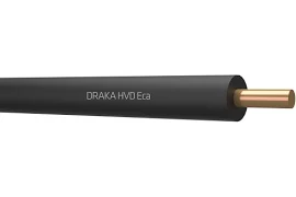 Draka HVD Cca 70C 450/750V 2,5mm2 installatiedraad, massief, iso. copolymeer, aderkleur zwart, buitendia. 3.3mm, HV, doos 100meter