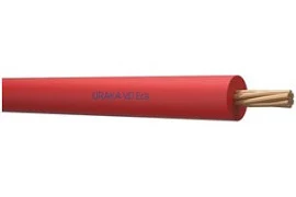 Draka VD Eca 1,5mm2 installatiedraad, klasse 1 = massief, isolatie PVC, aderkleur rood, buitendiameter 2.7mm, doos 100meter
