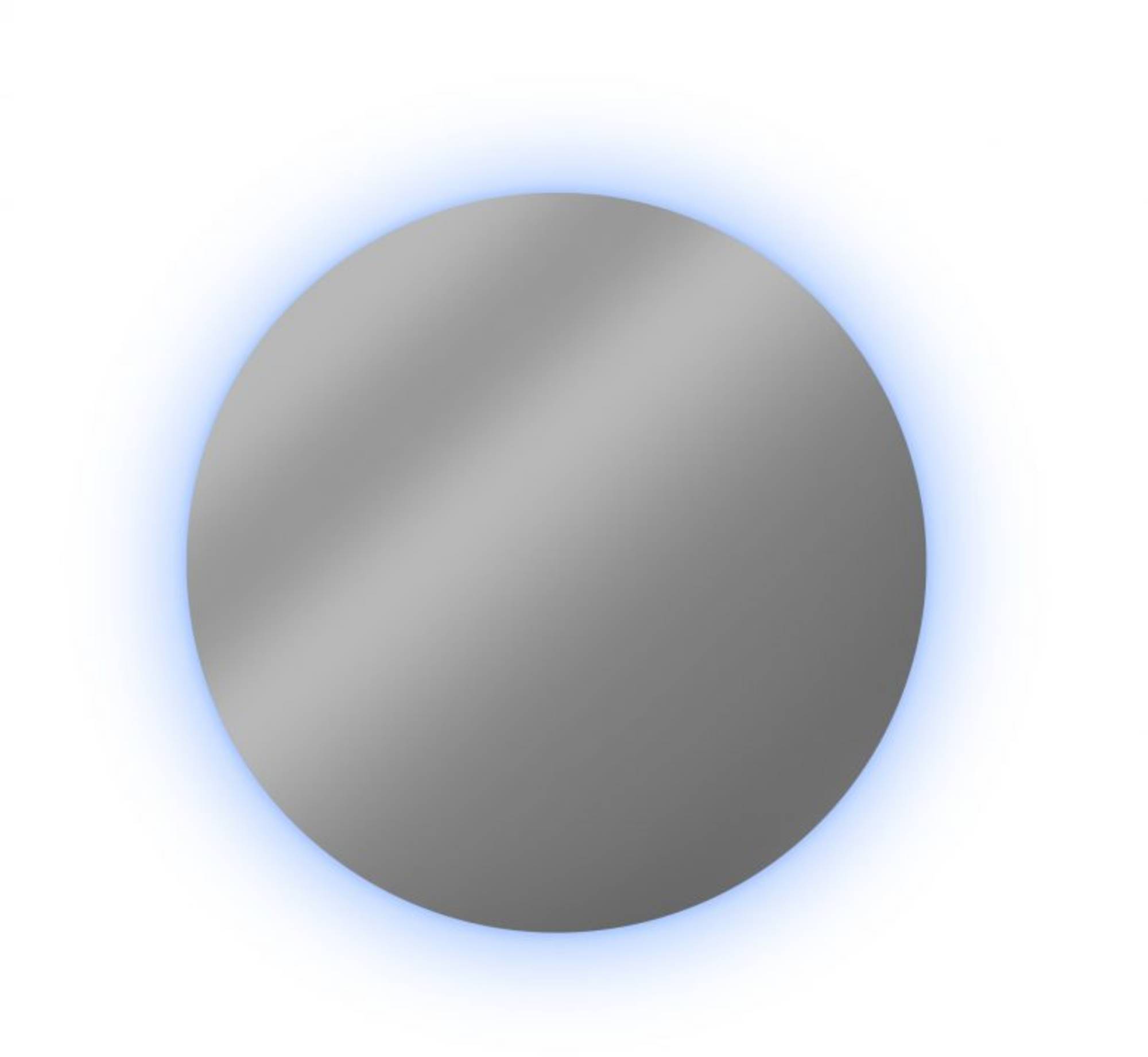 Looox CM-Line spiegel, RGB-W, 230V, LED, dimbaar, 600mm diameter