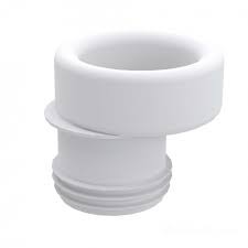 Wisa Closetafvoermanchet, nummer 8, model NKS, excentrisch,88-98mm aansluitdiameter, 20mm sprong, kunststof, wit