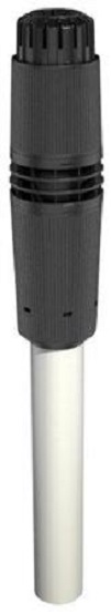 Ubbink dakdoorvoer, concentrisch diameter60mm, diameter60/100mm, kunststof, pp, lengte 1557mm, zwart/wit