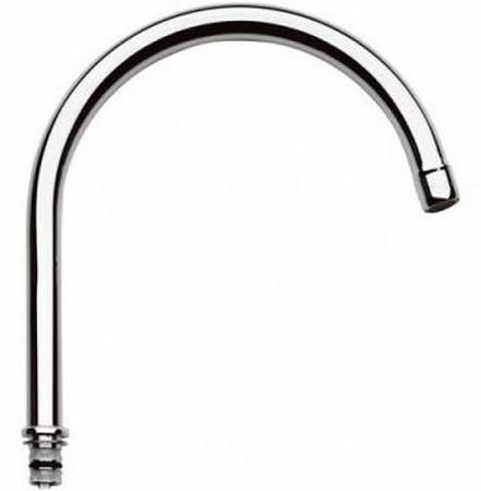 Grohe Costa, Buisuitloop sanitairkraan, met mousseur, 154mm hoogte, 182mm voorsprong J-uitloop, draaibaar, chroom